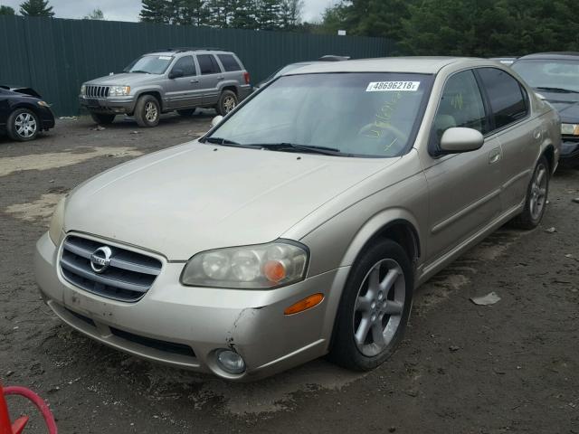 JN1DA31D72T423745 - 2002 NISSAN MAXIMA GXE GOLD photo 2