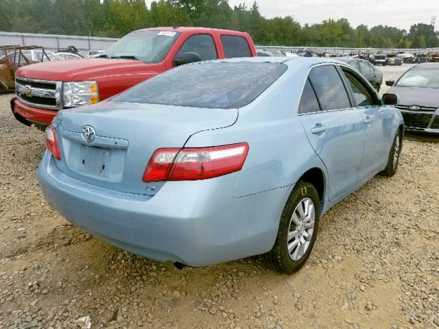 4T1BE46K89U829703 - 2009 TOYOTA CAMRY BASE BLUE photo 4