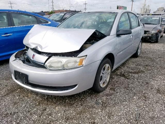 1G8AJ52F14Z153398 - 2004 SATURN ION LEVEL SILVER photo 2