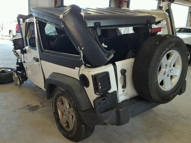 1C4AJWAG4DL702553 - 2013 JEEP WRANGLER S WHITE photo 3