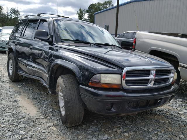 1B4HR48Z62F137296 - 2002 DODGE DURANGO SL BLACK photo 1