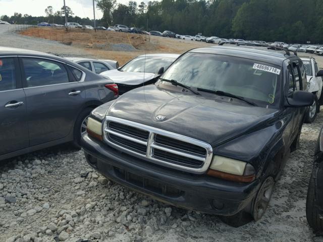 1B4HR48Z62F137296 - 2002 DODGE DURANGO SL BLACK photo 2