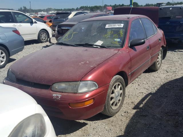 1Y1SK5286SZ014028 - 1995 GEO PRIZM LSI RED photo 2