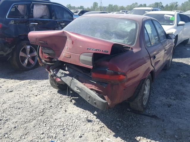 1Y1SK5286SZ014028 - 1995 GEO PRIZM LSI RED photo 4