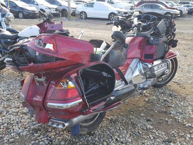 1HFSC474X3A202123 - 2003 HONDA GL1800 A MAROON photo 4