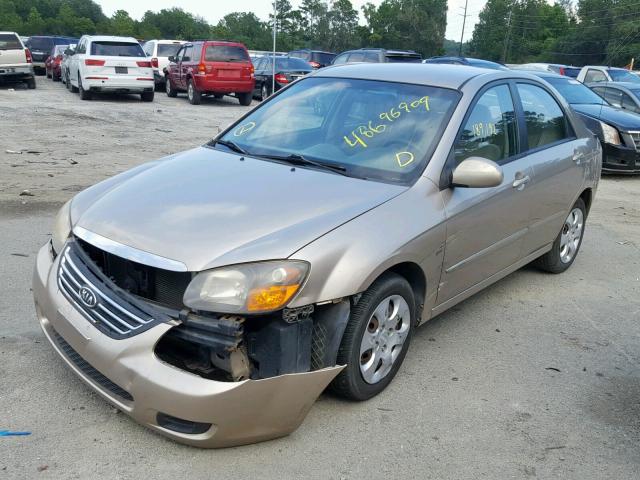 KNAFE221795586240 - 2009 KIA SPECTRA EX GOLD photo 2