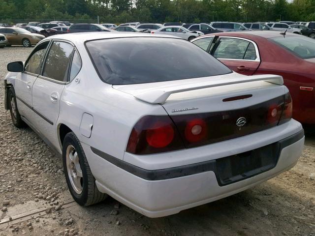 2G1WF52E949141006 - 2004 CHEVROLET IMPALA WHITE photo 3