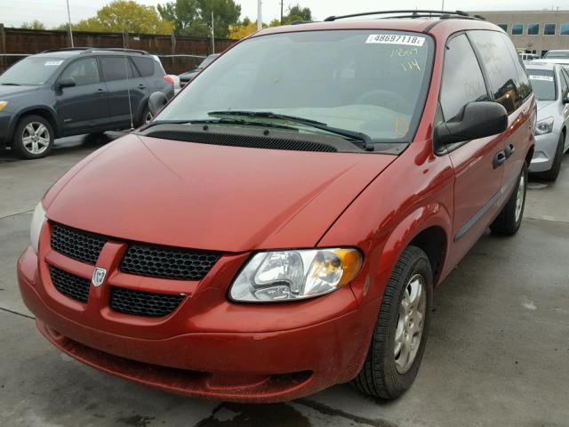 1D4GP25363B207626 - 2003 DODGE CARAVAN SE RED photo 2