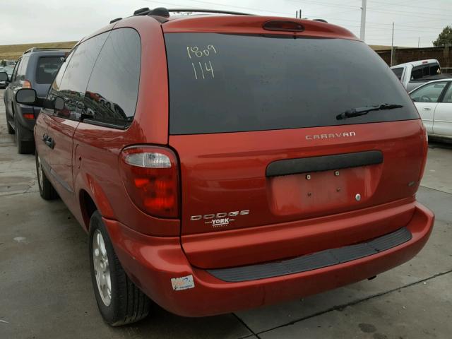 1D4GP25363B207626 - 2003 DODGE CARAVAN SE RED photo 3