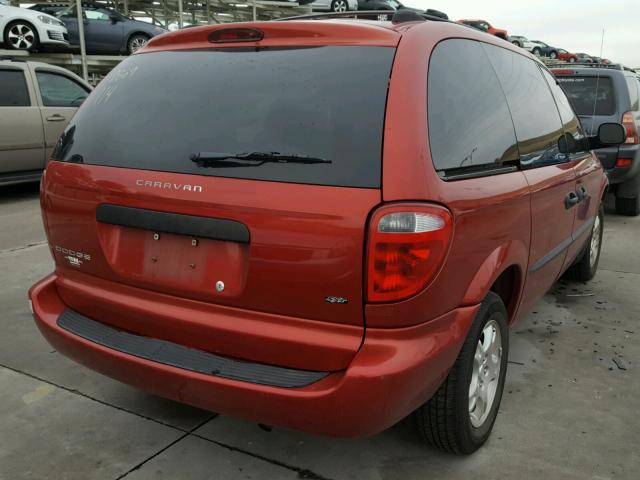 1D4GP25363B207626 - 2003 DODGE CARAVAN SE RED photo 4