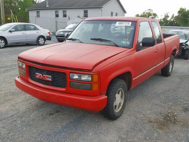 2GTEC19H1R1507809 - 1994 GMC SIERRA C15 RED photo 2