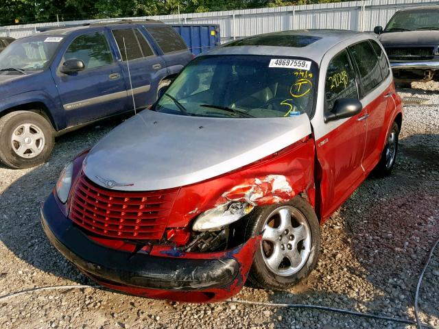 3C8FY4BB81T628383 - 2001 CHRYSLER PT CRUISER RED photo 2