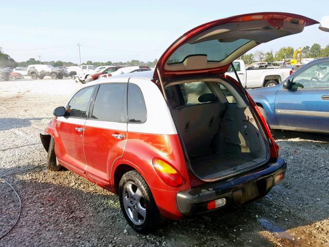 3C8FY4BB81T628383 - 2001 CHRYSLER PT CRUISER RED photo 3