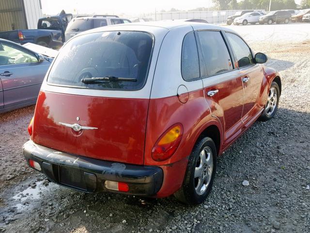 3C8FY4BB81T628383 - 2001 CHRYSLER PT CRUISER RED photo 4