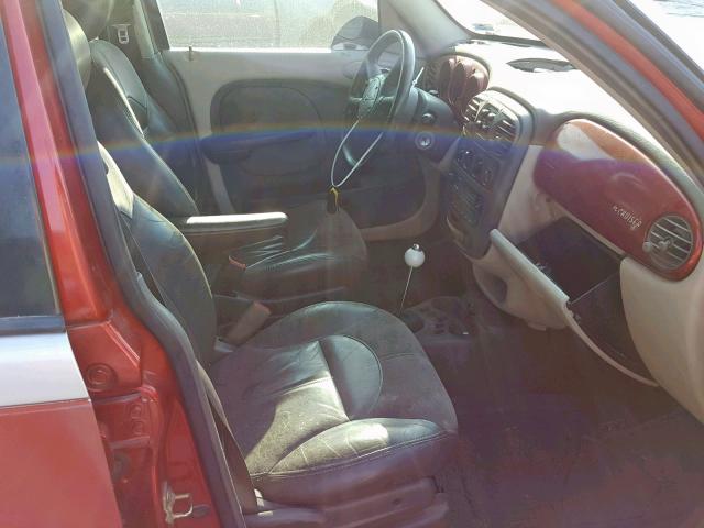 3C8FY4BB81T628383 - 2001 CHRYSLER PT CRUISER RED photo 5