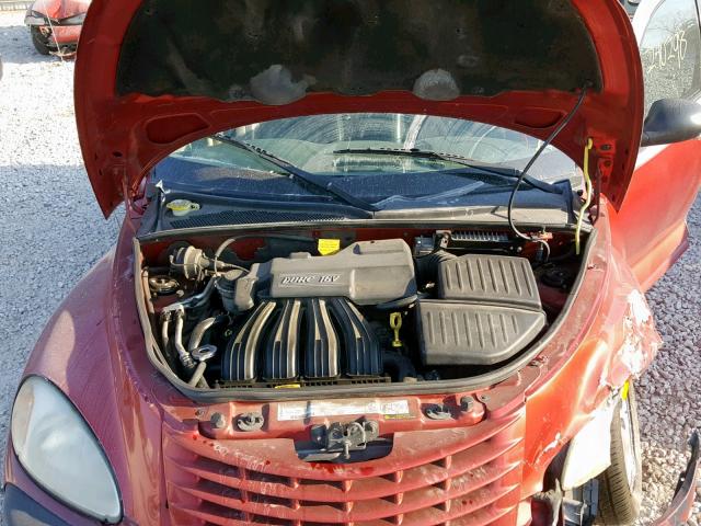 3C8FY4BB81T628383 - 2001 CHRYSLER PT CRUISER RED photo 7