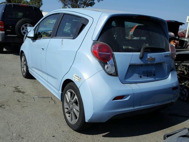 KL8CL6S02FC818821 - 2015 CHEVROLET SPARK EV 2 BLUE photo 3