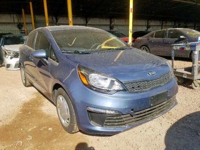 KNADM4A37G6691490 - 2016 KIA RIO LX BLUE photo 1