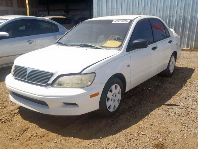 JA3AJ26E13U052538 - 2003 MITSUBISHI LANCER ES WHITE photo 2