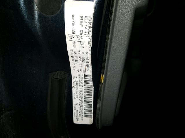 1J8HG48K87C654547 - 2007 JEEP COMMANDER Mavi foto 10