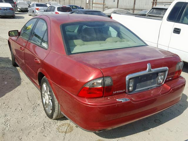 1LNHM87AX5Y639768 - 2005 LINCOLN LS 红色 照片 3