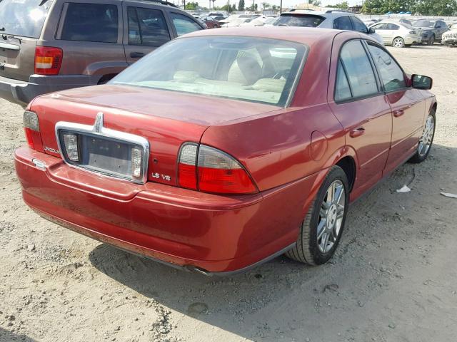 1LNHM87AX5Y639768 - 2005 LINCOLN LS 红色 照片 4