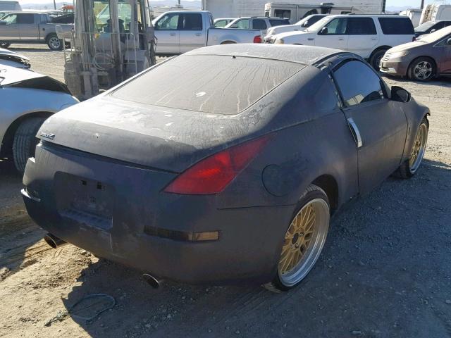 JN1AZ34D44M101925 - 2004 NISSAN 350Z COUPE BLACK photo 4