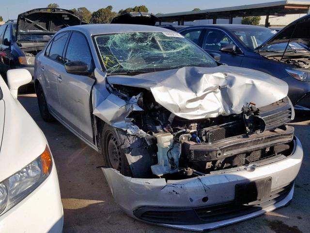 3VW1K7AJ8CM379567 - 2012 VOLKSWAGEN JETTA BASE SILVER photo 1