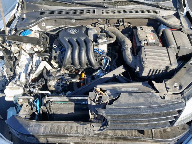 3VW1K7AJ8CM379567 - 2012 VOLKSWAGEN JETTA BASE SILVER photo 7