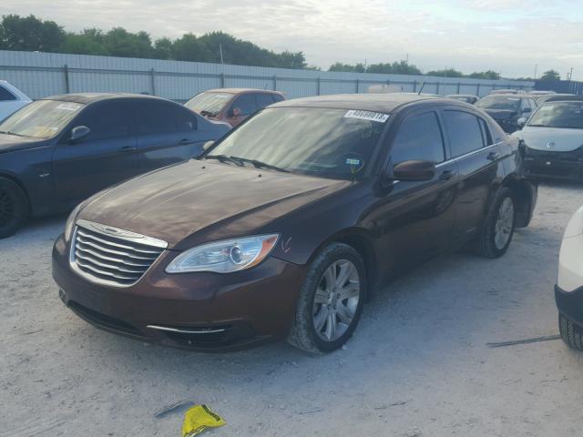 1C3CCBBB0CN169672 - 2012 CHRYSLER 200 TOURIN RED photo 2