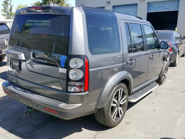 SALAK2V6XFA748712 - 2015 LAND ROVER LR4 HSE LU GRAY photo 4