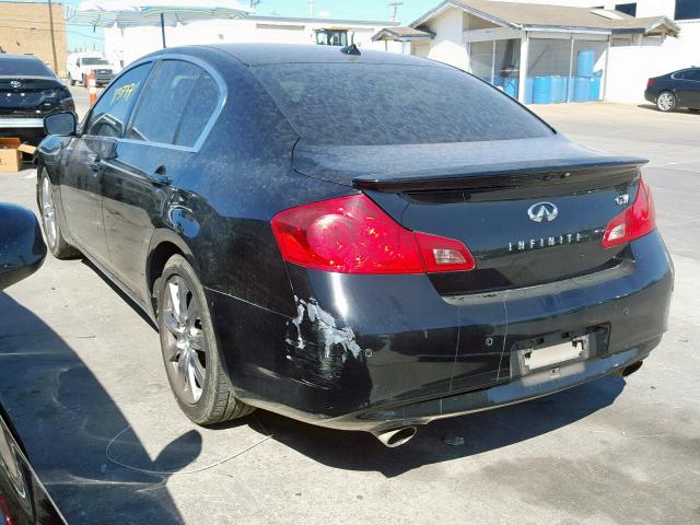 JN1CV6AP4BM506491 - 2011 INFINITI G37 BASE BLACK photo 3