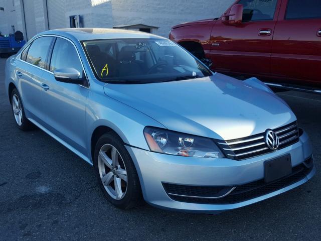 1VWBP7A36DC139587 - 2013 VOLKSWAGEN PASSAT SE BLUE photo 1