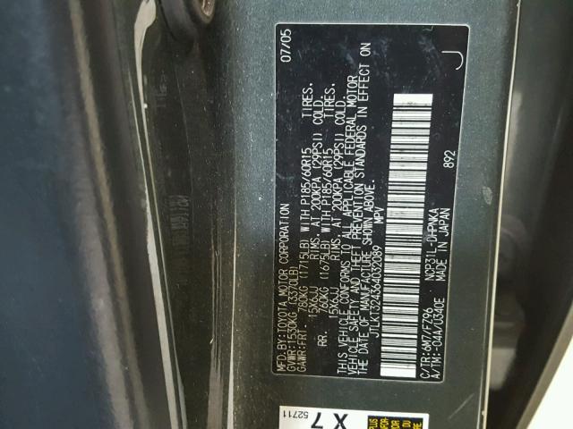 JTLKT324364032089 - 2006 TOYOTA SCION XB Қара фото 10