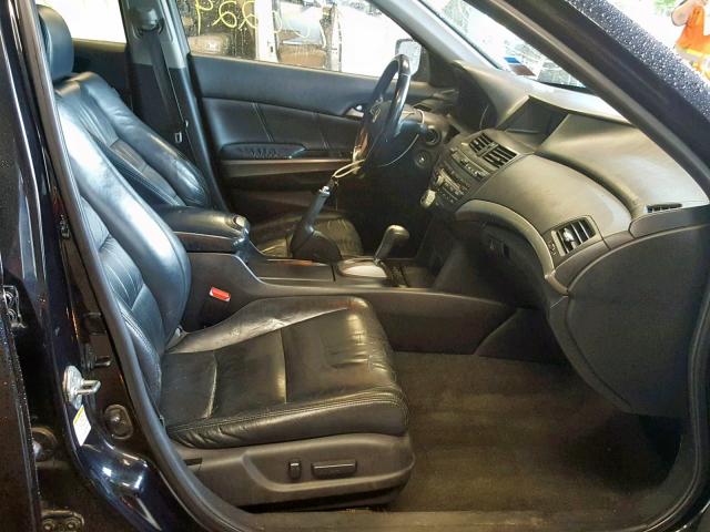 1HGCP36878A020325 - 2008 HONDA ACCORD EXL BLACK photo 5