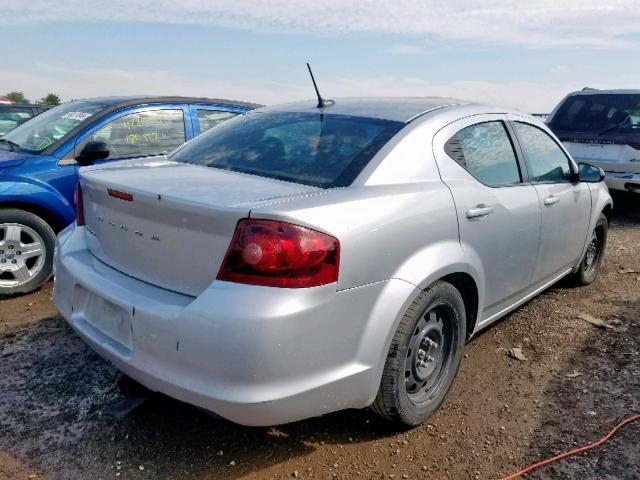 1B3BD4FB0BN616818 - 2011 DODGE AVENGER EX SILVER photo 4