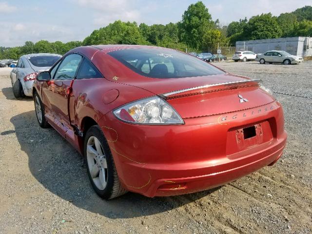 4A3AK24FX9E041547 - 2009 MITSUBISHI ECLIPSE GS RED photo 3