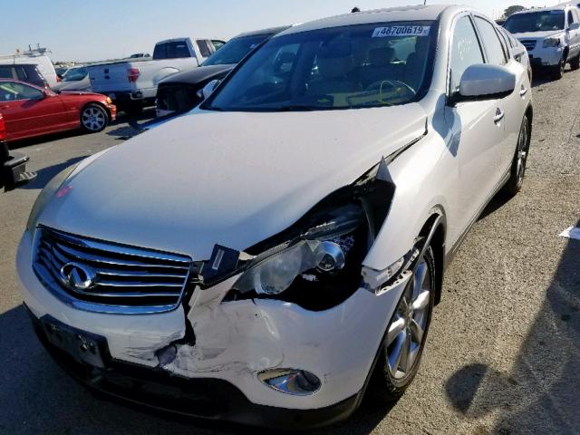 JNKAJ09E88M302557 - 2008 INFINITI EX35 BASE WHITE photo 2