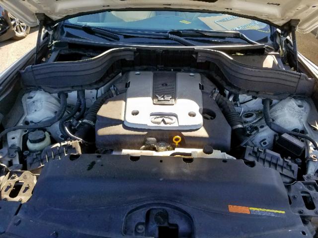 JNKAJ09E88M302557 - 2008 INFINITI EX35 BASE WHITE photo 7