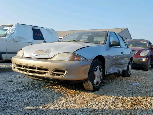 1G1JC524X17128157 - 2001 CHEVROLET CAVALIER B SILVER photo 2