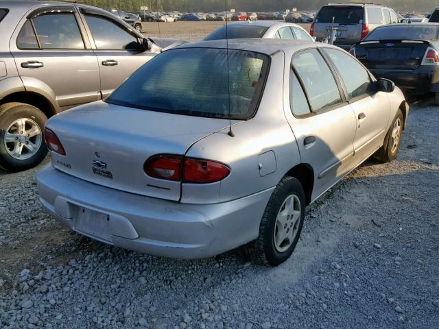 1G1JC524X17128157 - 2001 CHEVROLET CAVALIER B SILVER photo 4