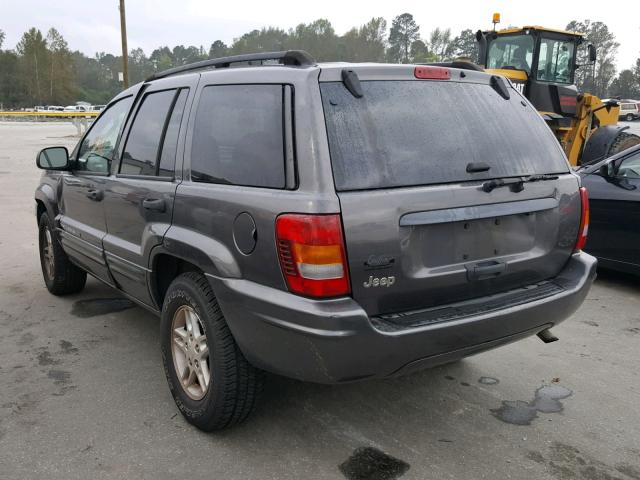 1J4GX48S44C232106 - 2004 JEEP GRAND CHER GRAY photo 3