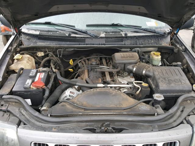 1J4GX48S44C232106 - 2004 JEEP GRAND CHER GRAY photo 7