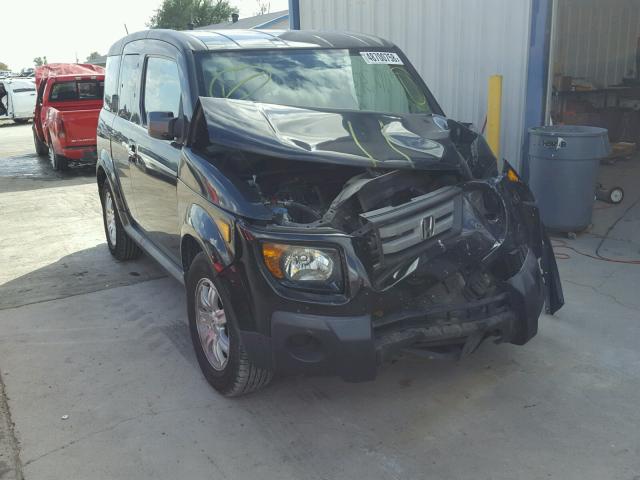 5J6YH28758L007345 - 2008 HONDA ELEMENT EX BLACK photo 1