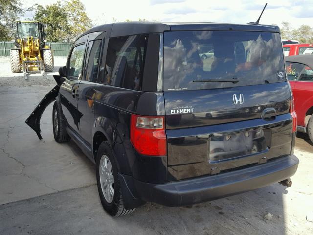 5J6YH28758L007345 - 2008 HONDA ELEMENT EX BLACK photo 3