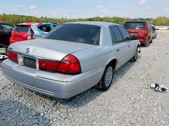 2MEFM74WX1X629689 - 2001 MERCURY GRAND MARQ GRAY photo 4