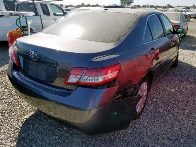 4T4BF3EK8BR142144 - 2011 TOYOTA CAMRY BASE GRAY photo 4