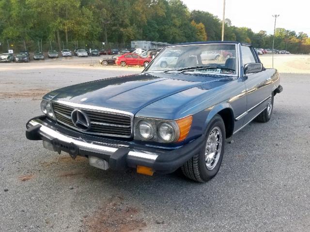 WDBBA45A0EA003835 - 1984 MERCEDES-BENZ 380 SL BLUE photo 2