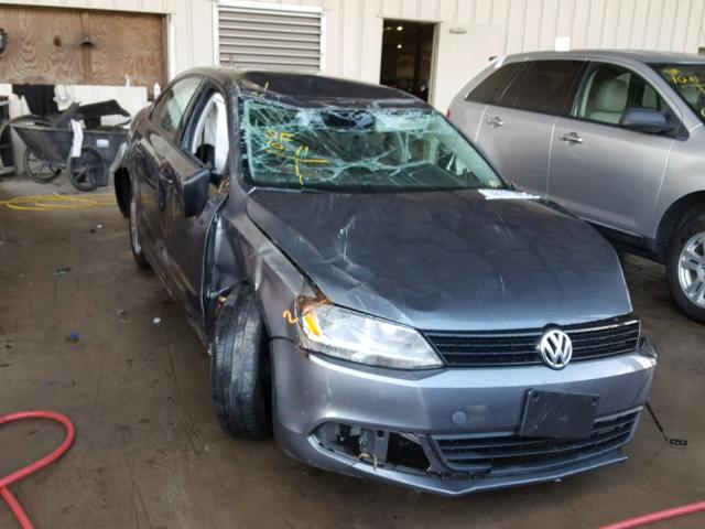 3VW2K7AJ3DM294433 - 2013 VOLKSWAGEN JETTA BASE Մոխրագույն լուսանկար 1