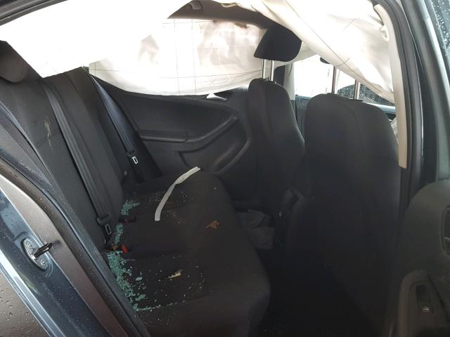 3VW2K7AJ3DM294433 - 2013 VOLKSWAGEN JETTA BASE Մոխրագույն լուսանկար 6